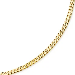 7mm Panzerkette Kette Collier aus 585 Gold Gelbgold, Goldkette, 60cm