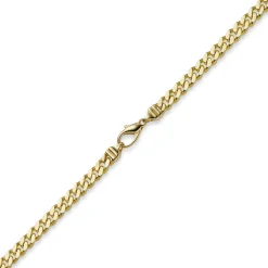 6mm Panzerkette Kette Collier aus 750 Gold Gelbgold, Goldkette, 50cm