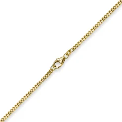 2,5mm Panzerkette Kette Collier aus 750 Gold Gelbgold, Goldkette, 60cm