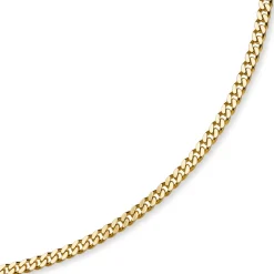 6mm Panzerkette Kette Collier aus 585 Gold Gelbgold, Goldkette, 50cm