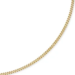 4mm Panzerkette Kette Collier aus 585 Gold Gelbgold, Goldkette, 55cm