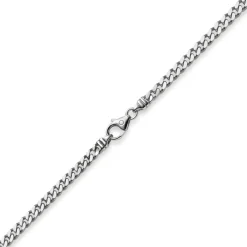 4mm Panzerkette Kette Collier aus 585 Gold Weißgold Goldkette 70cm Unisex