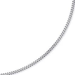 4mm Panzerkette Kette Collier aus 585 Gold Weißgold Goldkette 70cm Unisex