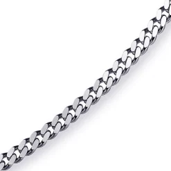 4mm Panzerkette Kette Collier aus 585 Gold Weißgold Goldkette 70cm Unisex