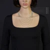 1,5mm Panzerkette Kette Collier aus 585 Gold Weißgold Halsschmuck 45cm