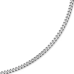 6mm Panzerkette Kette Collier aus 585 Gold Weißgold massiv 60cm Goldkette Herren