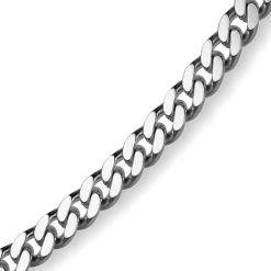 6mm Panzerkette Kette Collier aus 585 Gold Weißgold massiv 55cm Goldkette