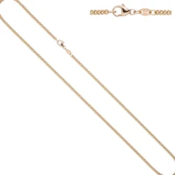 2,0mm Panzerkette Kette Collier, 585 Gold Rotgold, 50cm