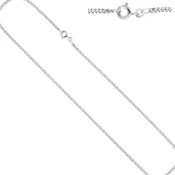1,9mm Panzerkette Kette Collier 333 Gold Weißgold, 45cm