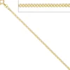 2,1mm Panzerkette Kette Collier Halskette Goldkette aus 333 Gold Gelbgold, 70cm