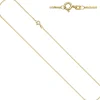 1,3mm Panzerkette Kette Halskette Collier aus 925 Silber gelbgold vergoldet 45cm