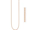 1,3mm Panzerkette Kette Halskette Collier aus 925 Silber rotgold vergoldet 42cm