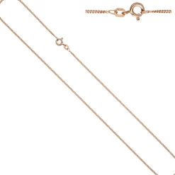 1,3mm Panzerkette Kette Halskette Collier aus 925 Silber rotgold vergoldet 42cm