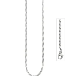 2mm Panzerkette Kette Halskette Collier Halsschmuck aus Edelstahl, 38cm