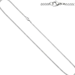 2mm Panzerkette Kette Halskette Collier Halsschmuck aus Edelstahl, 38cm