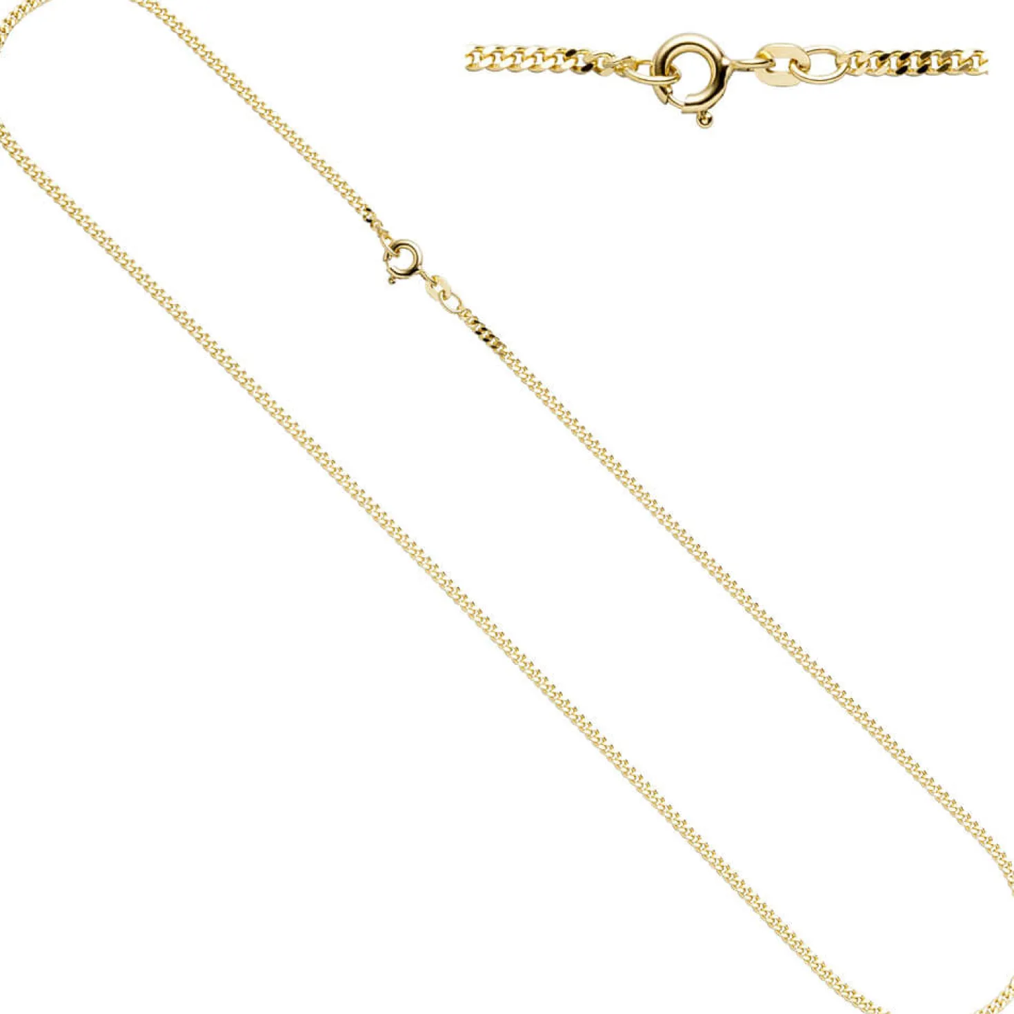 2,1mm Panzerkette Kette Halskette Collier Halsschmuck 585 Gelbgold, 60cm