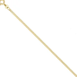 2,1mm Panzerkette Kette Halskette Collier Halsschmuck 585 Gelbgold, 45cm