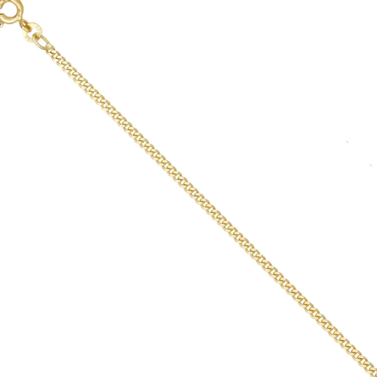 2,1mm Panzerkette Kette Halskette Halsschmuck Goldkette 333 Gold Gelbgold, 80cm