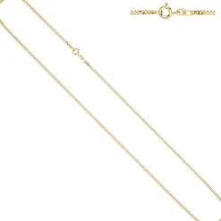 2,1mm Panzerkette Kette Halskette Halsschmuck Goldkette 333 Gold Gelbgold, 80cm