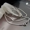 1,7mm Panzerkette Kette, 925 Silber, Silberkette, diamantiert, 55 cm