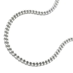 1,7mm Panzerkette Kette, 925 Silber, Silberkette, diamantiert, 55 cm