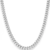 5,3mm Panzerkette oval diamantiert Kette Collier Halskette aus 925 Silber 50cm