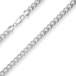 8,2mm Panzerkette oval Silberkette Collier Halskette aus 925 Silber 55cm