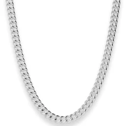 6,5mm Panzerkette rund Silberkette Collier Halskette aus 925 Silber 40cm