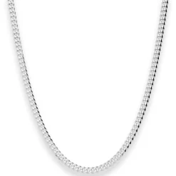 3,6mm Panzerkette Silberkette Collier Halskette aus 925 Silber 55cm