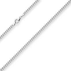 3,3mm Panzerkette Silberkette Collier Halskette aus 925 Silber 80cm