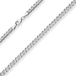4,8mm Panzerkette Silberkette Collier Halskette aus 925 Silber 45cm