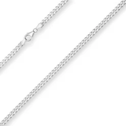 4,1mm Panzerkette Silberkette Collier Halskette aus 925 Silber 45cm