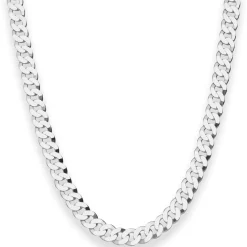6,9mm Panzerkette Silberkette Collier Halskette aus 925 Silber 50cm