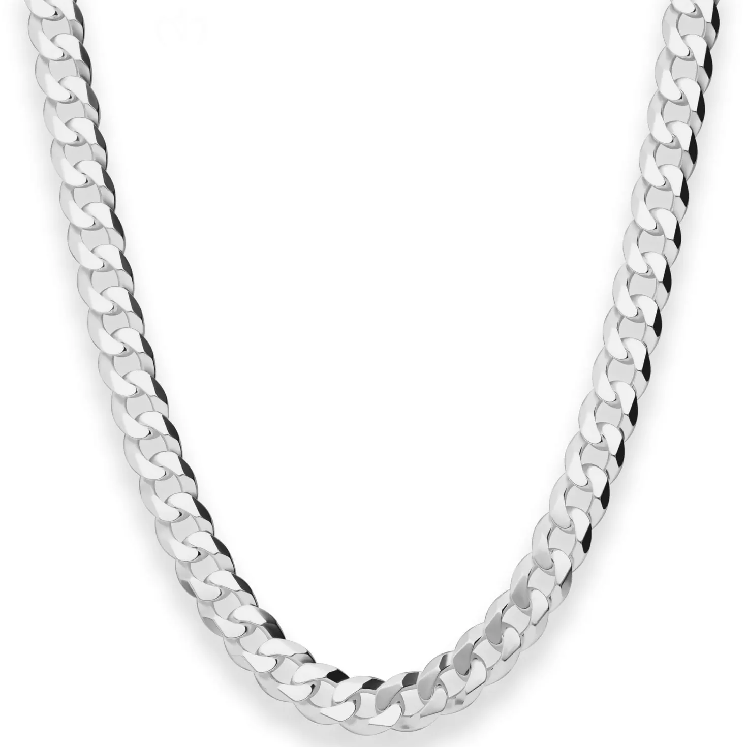 7,8mm Panzerkette Silberkette Collier Halskette aus 925 Silber 60cm