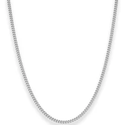 2,4mm Panzerkette Silberkette Collier Halskette aus 925 Silber 80cm