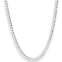 4,5mm Panzerkette Silberkette Collier Halskette aus 925 Silber 45cm