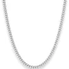 3,3mm Panzerkette Silberkette Collier Halskette aus 925 Silber 70cm
