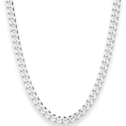 6mm Panzerkette Silberkette Collier Halskette aus 925 Silber 55cm
