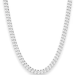 5,4mm Panzerkette Silberkette Collier Halskette aus 925 Silber 60cm