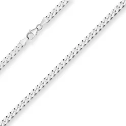 5,4mm Panzerkette Silberkette Collier Halskette aus 925 Silber 60cm