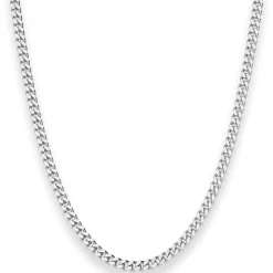 3,3mm Panzerkette Silberkette Collier Halskette aus 925 Silber 42cm