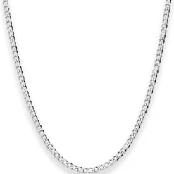 3mm Panzerkette Silberkette Collier Halskette aus 925 Silber 60cm
