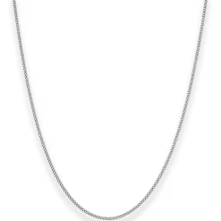 1,4mm Panzerkette Silberkette Collier Halskette aus 925 Silber rhodiniert 80cm