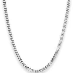3,3mm Panzerkette Silberkette Collier Halskette aus 925 Silber rhodiniert 45cm