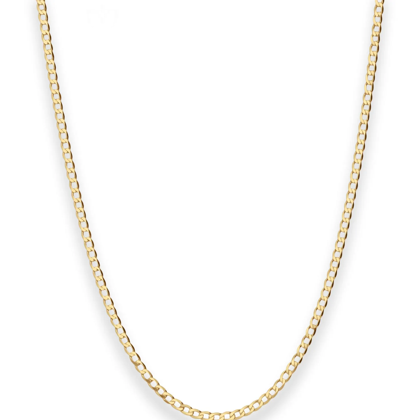 1,6mm Panzerkette weit Collier Halskette aus 585 Gold Gelbgold 40cm