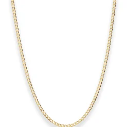 1,6mm Panzerkette weit Collier Halskette aus 585 Gold Gelbgold 60cm