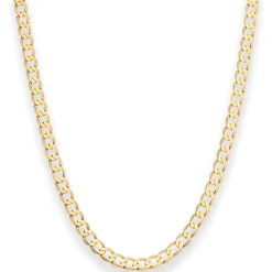 4,9mm Panzerkette weit Goldkette Collier Halskette aus 333 Gold Gelbgold 50cm