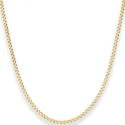 2,1mm Panzerkette weit Goldkette Collier Halskette aus 333 Gold Gelbgold 42cm