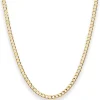3,3mm Panzerkette weit Goldkette Collier Halskette aus 375 Gold Gelbgold 55cm