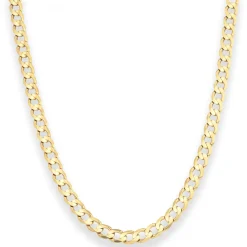 5,5mm Panzerkette weit Goldkette Collier Halskette aus 333 Gold Gelbgold 45cm